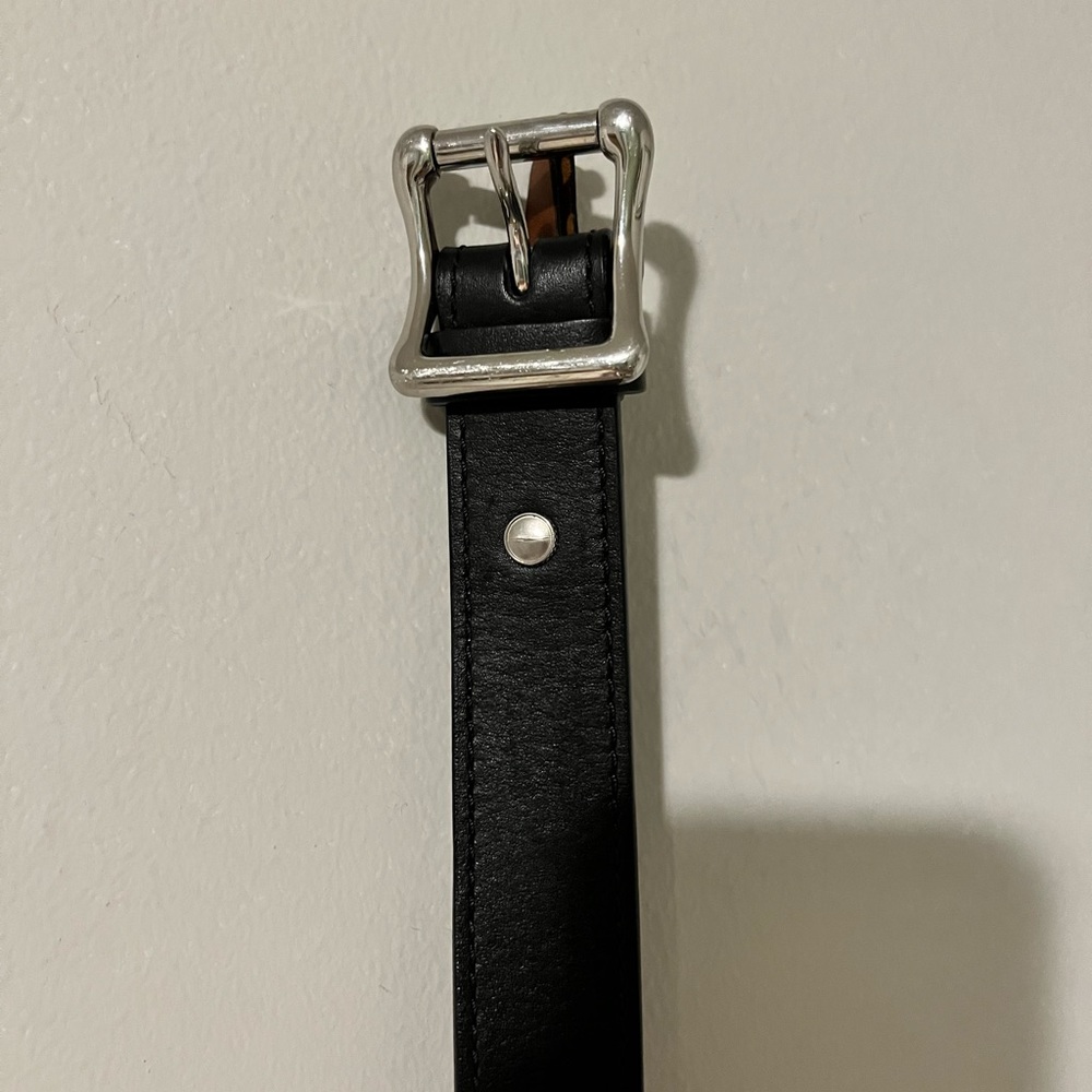 Black 32 Shinola Belt measures 38” long